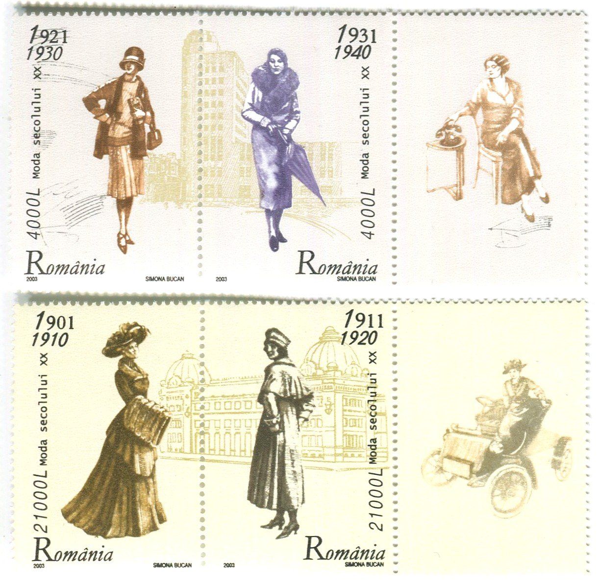 Alle Briefmarken: Briefmarken "Mode". Rumänien. – Neu und originalverpackt aus Basel von Butsch5