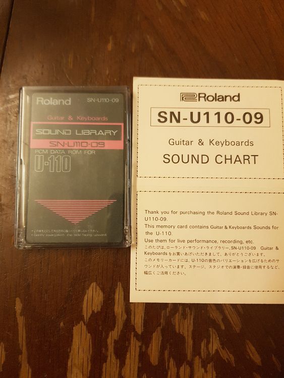 Roland Sound Library SNU11009 Guitar & Keyboards Kaufen auf Ricardo