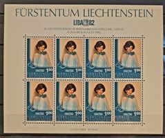 Liechtenstein 1982 LIBA 82 Kleinbogen 8x1.00 CHF MNH**