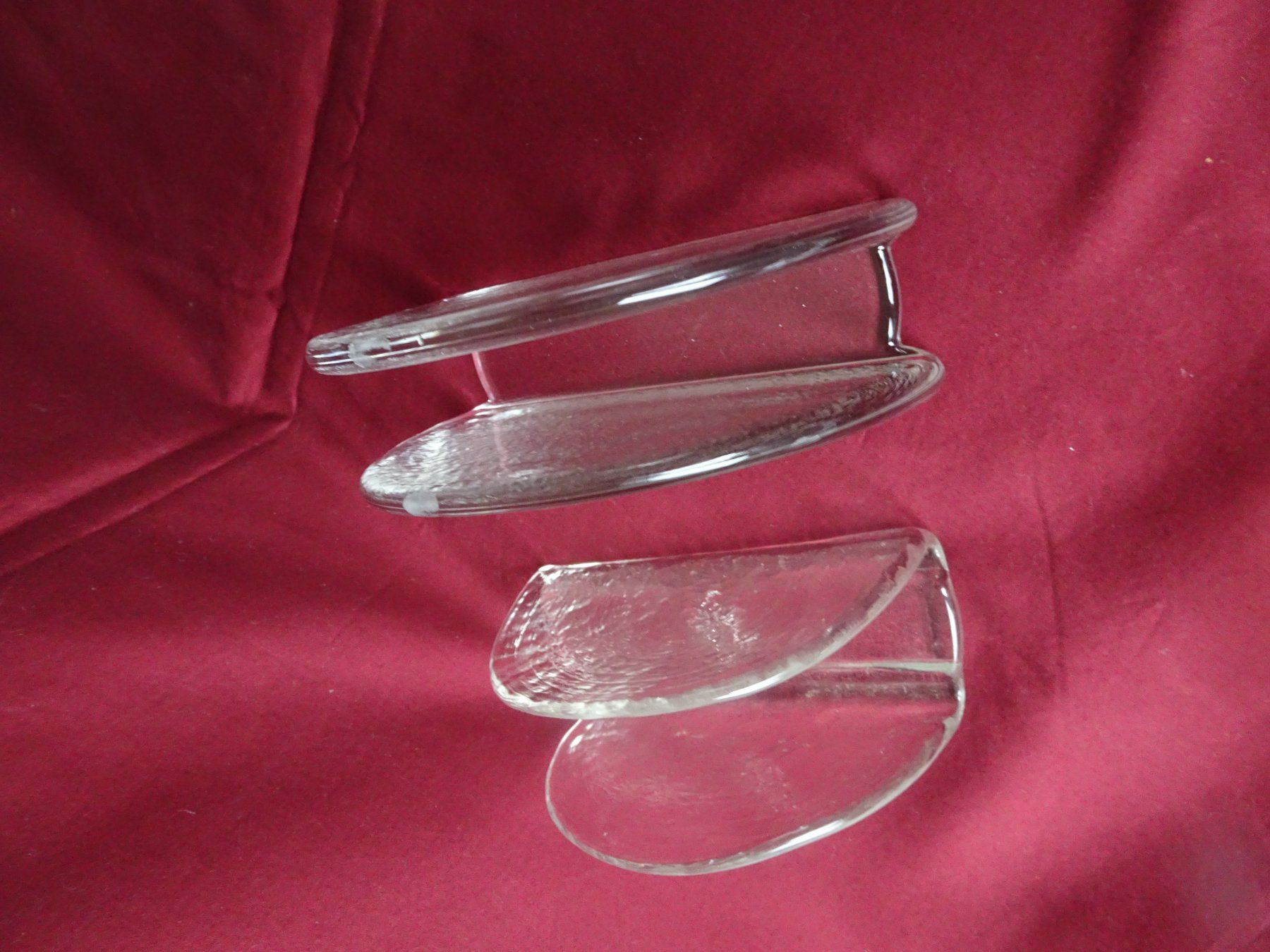 Gläser: Glas Brief-und Serviettenhalter. 2 Stück, glasklar – Neu (gemäss Beschreibung) aus Berikon von Splendida43 5