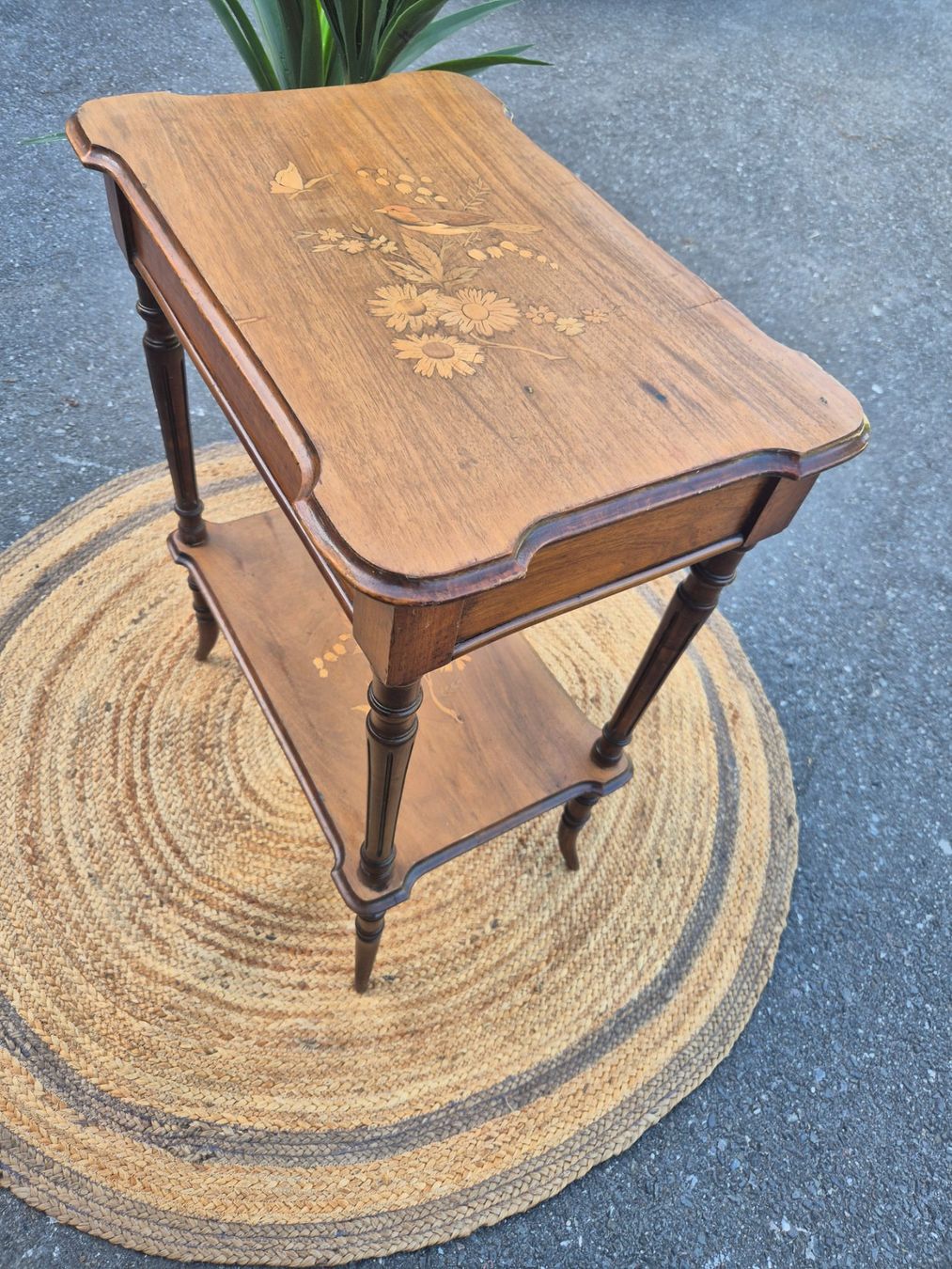 Tavoli: Petit meuble ancien marqueté – Usato da Fully venduto da tameab 4