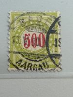 1884-97 Portomarke Scott #J28a, gestempelt AARGAU