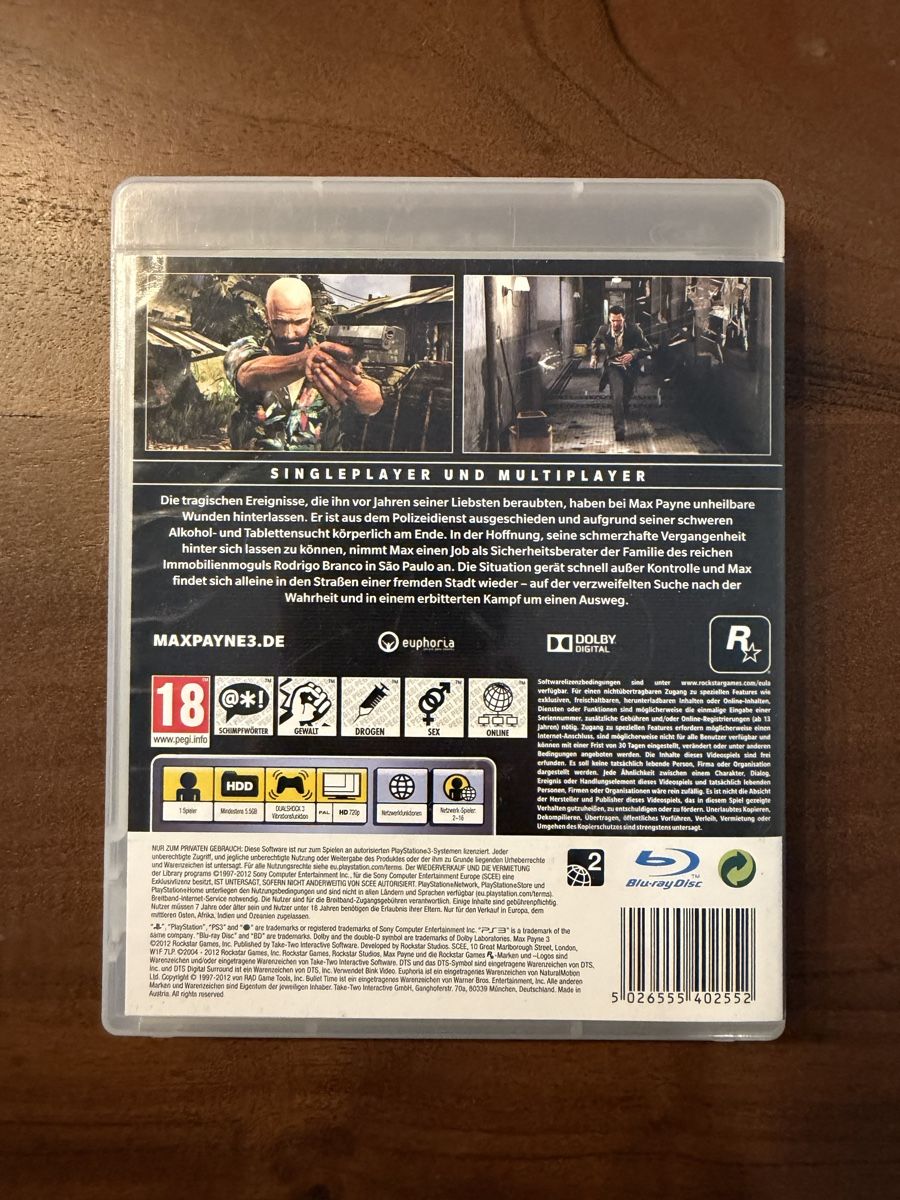 Sony Giochi: Max Payne 3 für PS3 – Usato da Thunstetten venduto da Virus_33 2
