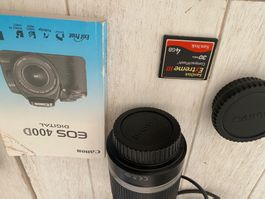 Canon EOS 400D 18-55mm+  objectif 55-250mm