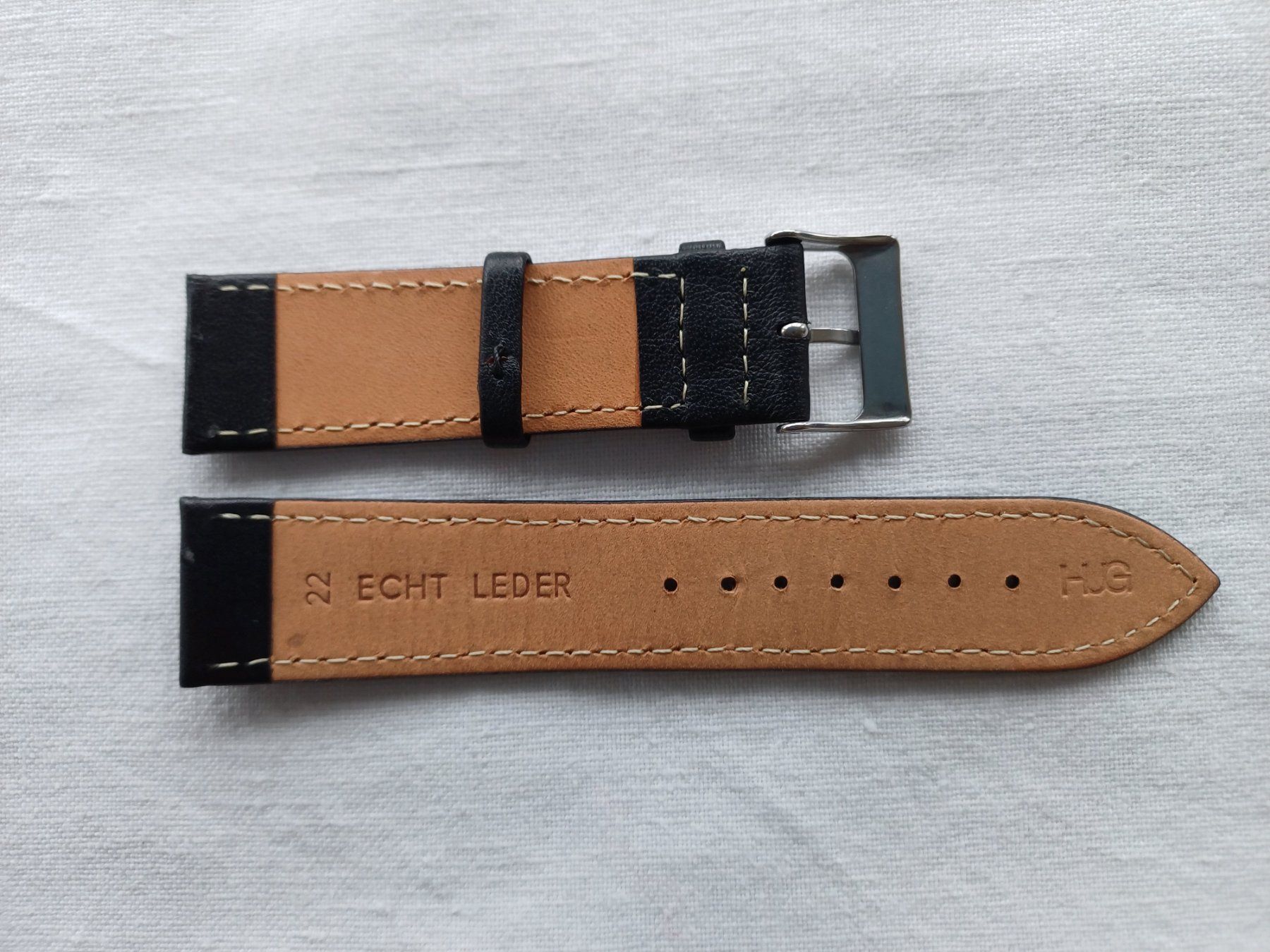 Bracciali & Braccialetti: Uhrenband Leder 22mm – Nuovo (secondo la descrizione) da Luzern venduto da Verena19510 1