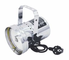 PAR 36 Pinspot mit Stecker, silber