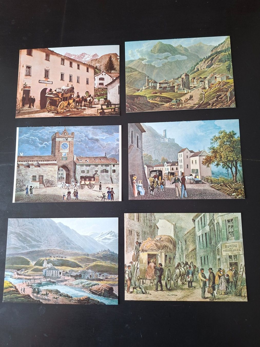 Cartoline postali: Die Schweiz zur Postkutschenzeit - 12 Ansichtskarten - 1975 – Nuovo (secondo la descrizione) da Wetzikon ZH venduto da dom_bm6c 3