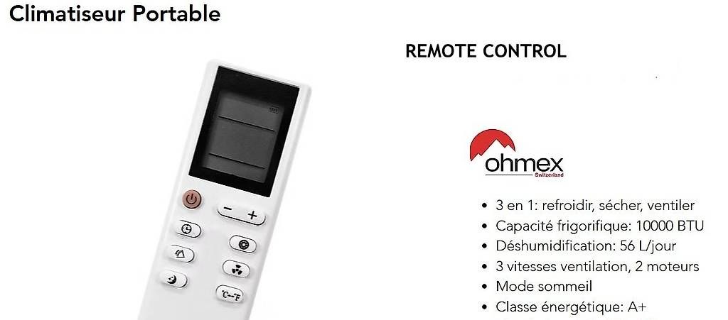 Climatiseurs: Climatiseur mobile 10000 btu air conditioner class A+ energy – D'occasion à Colombier VD par Xzbit 3