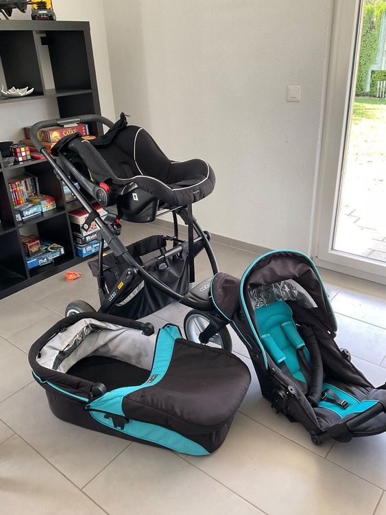 Kinderwagen modern 3teilig inkl. Maxi Cosi Aufsatz fürs Auto Kaufen