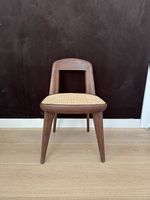 2x BassamFellows Brutus Chair, Nussbaum & Wiener Geflecht
