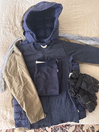 Kinder Winter Set Big Bear Jacke Weste Grösse 128