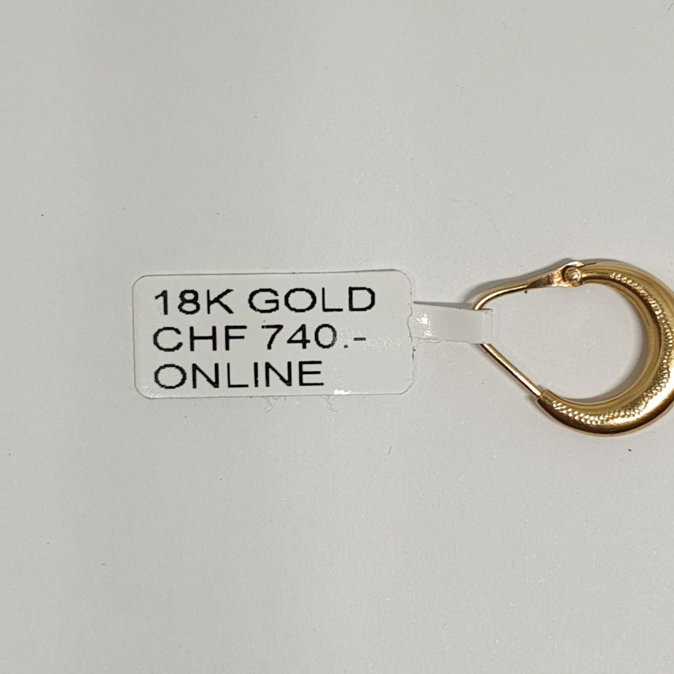 Orecchini pendenti & Orecchini a lobo: Echt 18K Gold Creolen – Usato da Luzern venduto da luzerngoldhaus 1