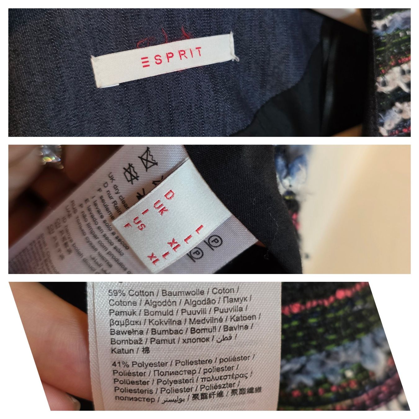 Esprit Cappotti: Esprit Mantel L bunt Übergangsmantel – Usato da Wald ZH venduto da CapLux 3