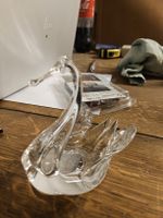 Deko Schwan aus Glas für Teelicht (H)