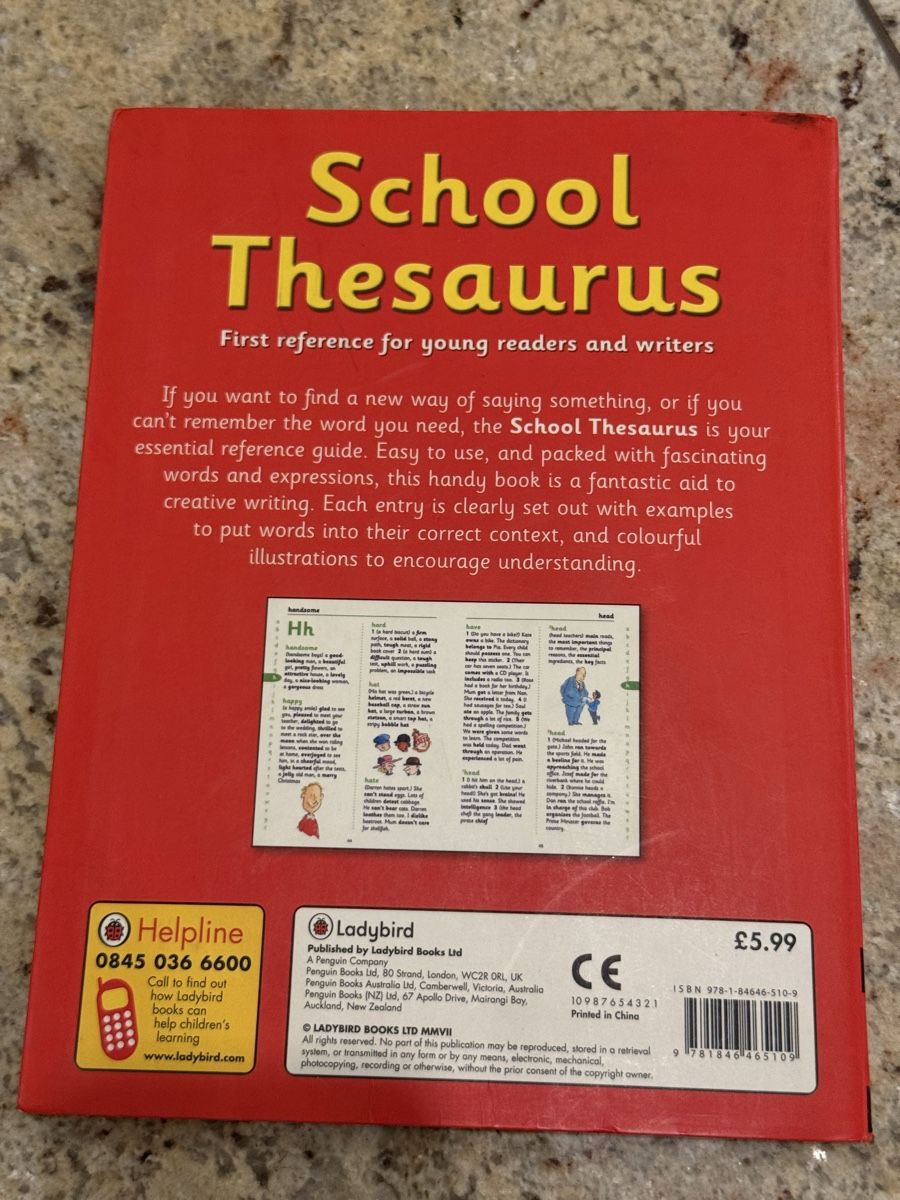 Libri: School Thesaurus Kinderbuch gebrauchter Zustand – Nuovo (secondo la descrizione) da Thal venduto da buz_bsg9 3