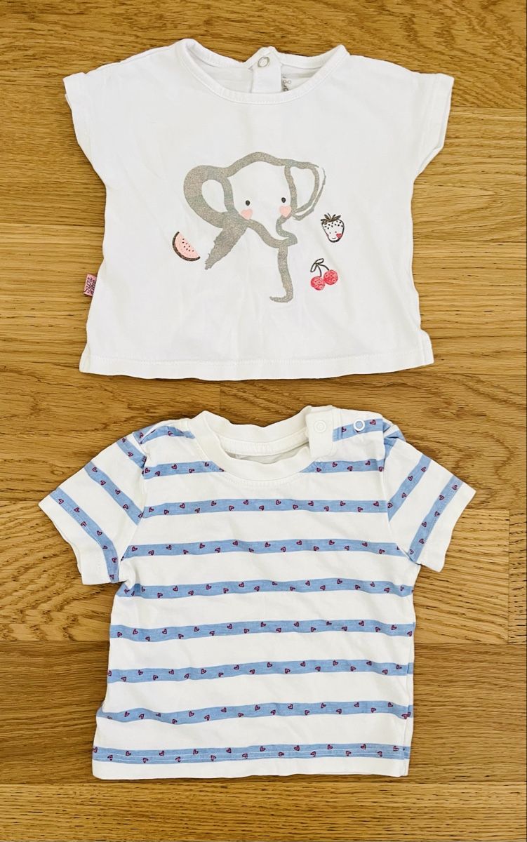 Hemden, Tops & T-Shirts: 2 T-shirts Taille 62 – Neu (gemäss Beschreibung) aus Sion von FashionStore3