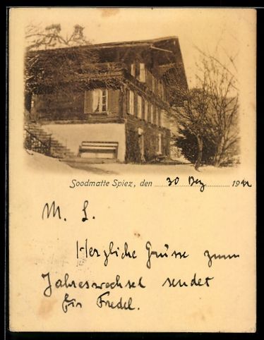 Cartes postales: AK Spiez, Soodmatte – D'occasion à Berlin par bartko-reher
