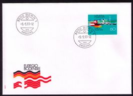 1993_845_Gemeinschaftsausgabe CH-D-A_Dampfschiff_FDC BERN 1!