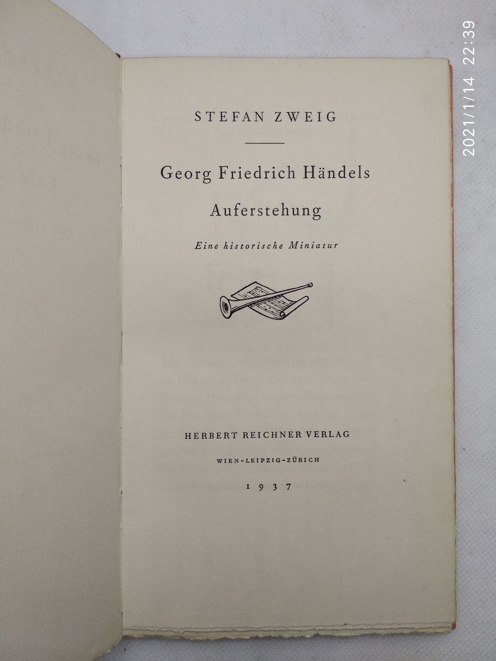 Libri: STEFAN ZWEIG - GEORG FRIEDRICH HÄNDEL – Usato da Goldach venduto da Gaip 1