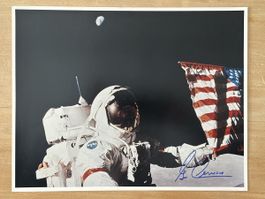 Autographe de l'astronaute Eugene Cernan, Apollo 17 - NASA