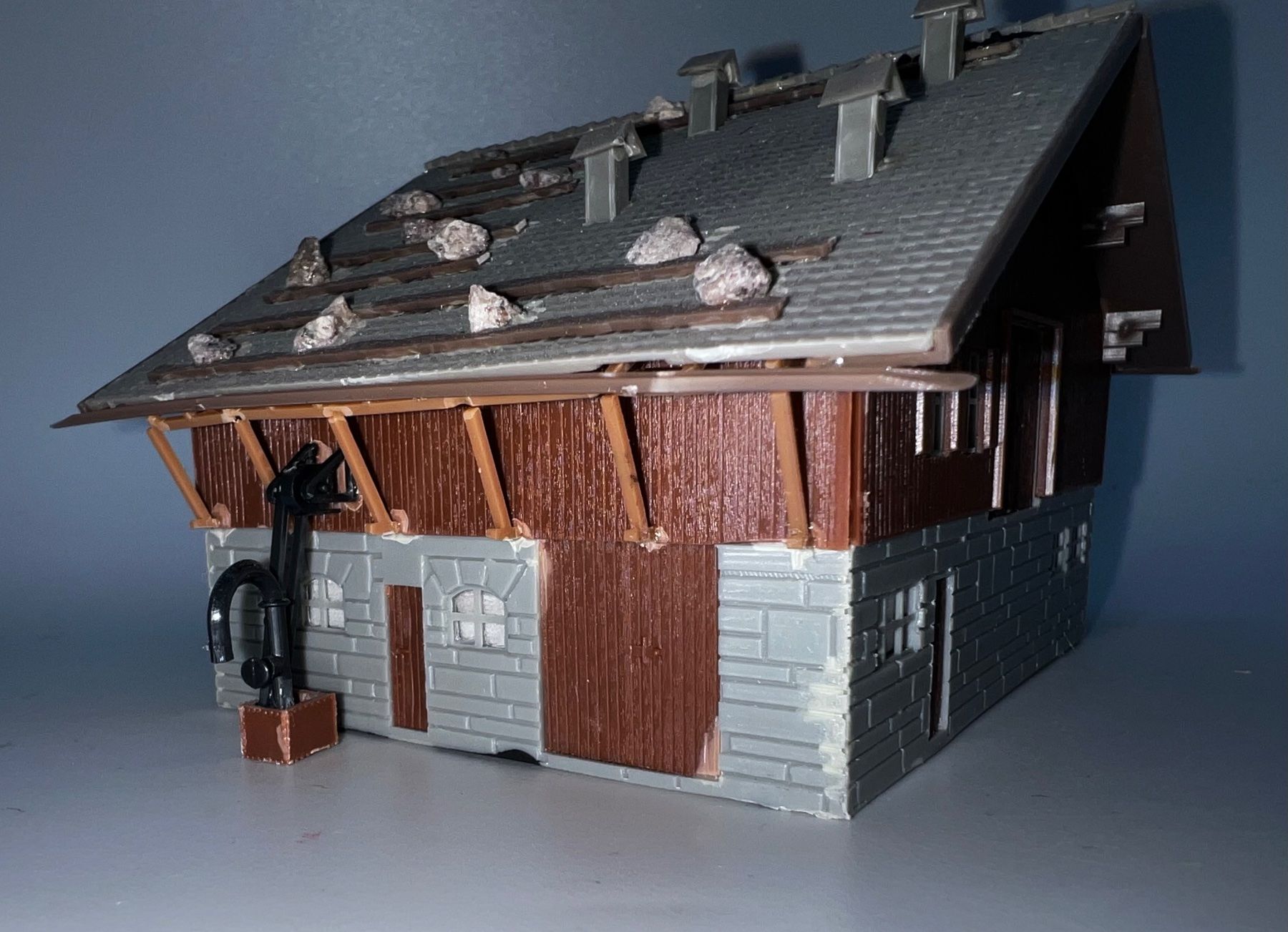 Faller Modellini di ferrovie: Faller-N, großes Scheune (zu Bauernhaus) – Usato da Basel venduto da jonnyhaas 1