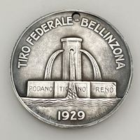 Médaille Tir Fédéral Bellinzona 1929 50 mm en argent