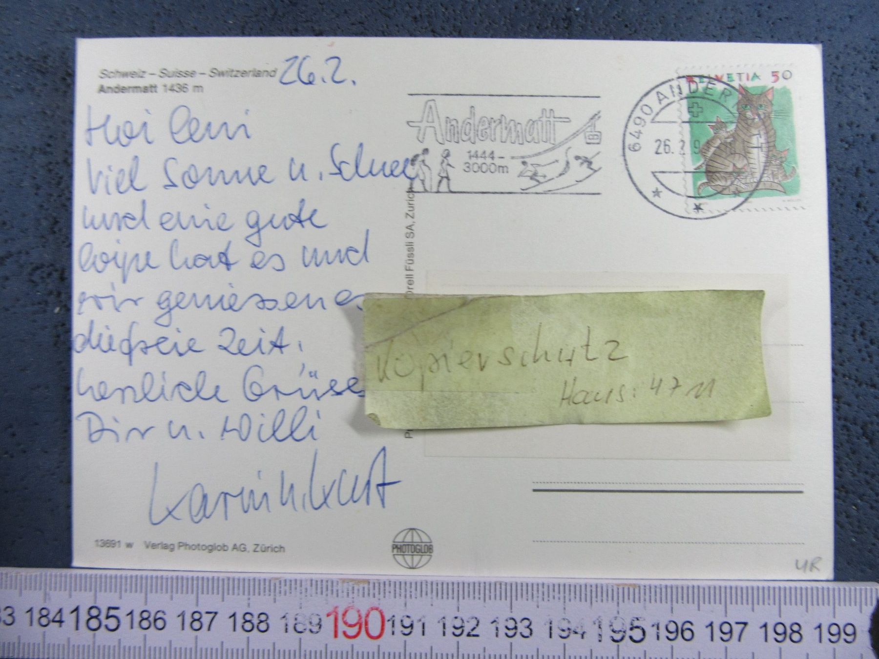Cartoline postali: ANDERMATT URI AK SCHNEE – Usato da Ettingen venduto da Hausi4711 1