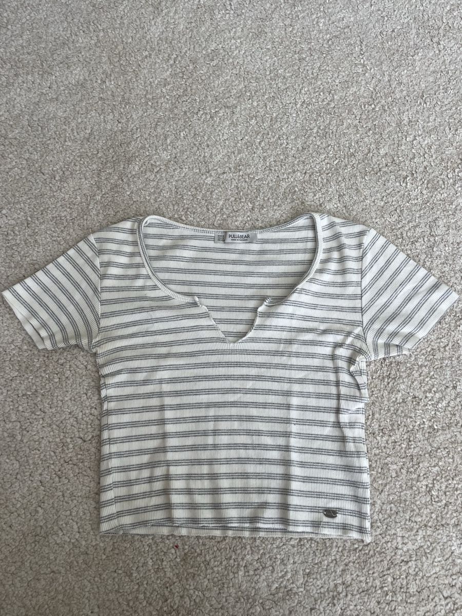 Pull&Bear Tops: Top gestreift, Gr. S – Gebraucht aus St. Niklausen LU von car_2562