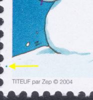 Lot Druckauffälligkeiten pf ** Titeuf 04, NABA 06, nom 5 Fr.