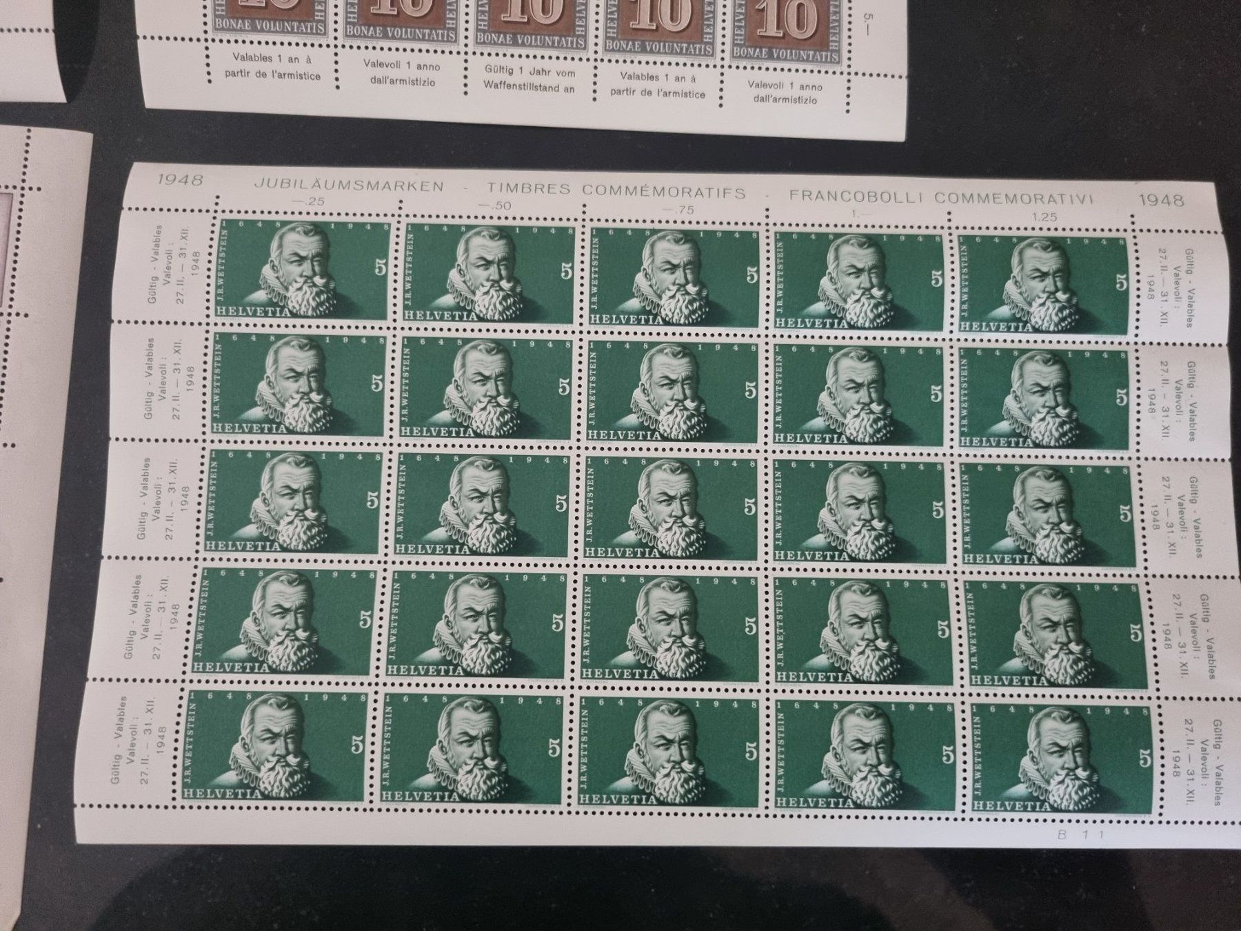 Tutti i francobolli: 1941 - 1948 : 6 postfrische Originalbogen ** – Nuovo (secondo la descrizione) da Gümligen venduto da Geniusbuy 6