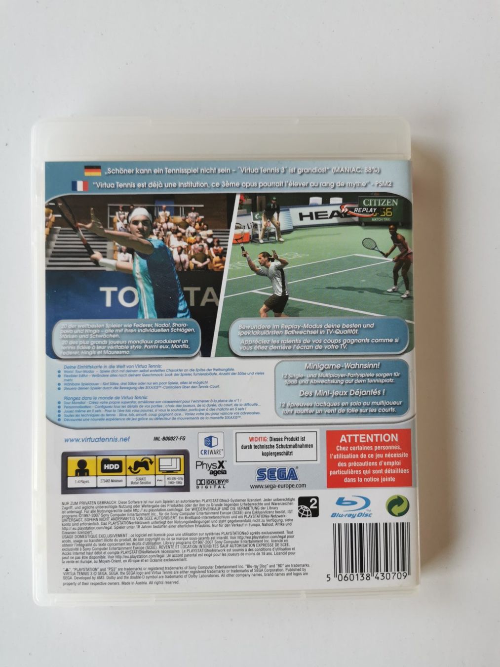 Giochi: Ps 3 - Virtua Tennis 3 – Usato da Lenzburg venduto da eyworld 2