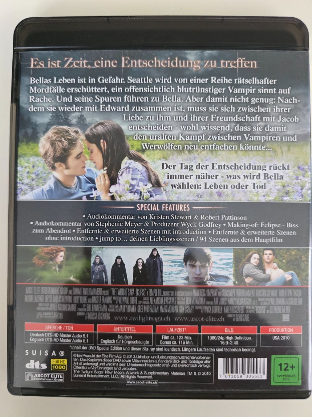 Tutti i DVDs: THE TWILIGHT SAGA - ECLIPSE - BISS ZUM ABENDROT – Usato da Buchrain venduto da reloca 1