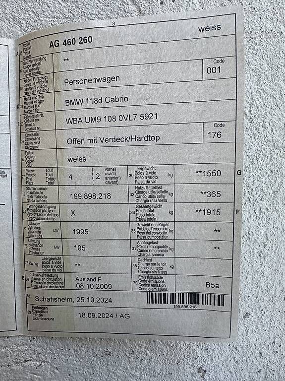 Automobili: Zu verkaufen BMW 118d Cabrio  – Usato da Oberhof venduto da zum29 4