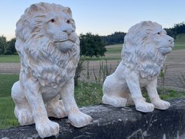 Löwenfiguren im Set – Deko für Garten & Eingang