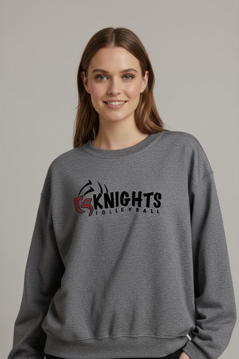 Pulls & Sweat-shirts: Jerzees Knights Volleyball Graues Sweatshirt - Größe M – D'occasion à Zug par vinokilo