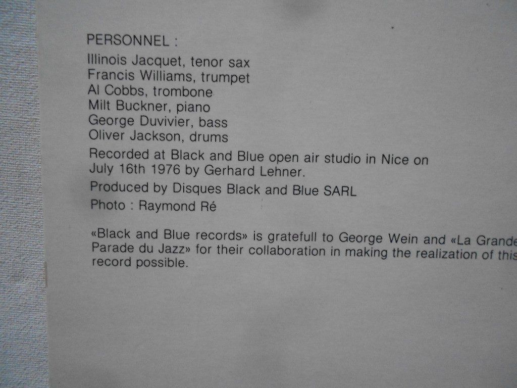 Schallplatten: ILLINOIS JACQUET  -  JACQUET'S STREET – Gebraucht aus Bex von Giorgiob 3
