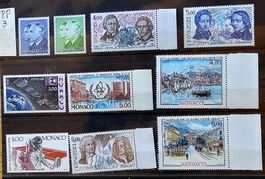 MONACO timbres neufs ** ~1985