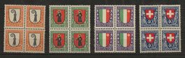 Serie Pro Juventute 1923 4er Block Postfrisch **