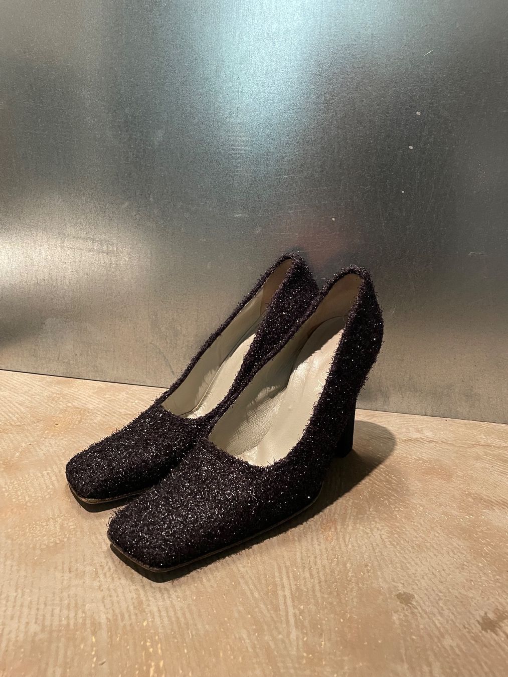 Scarpe da donna: Prada Glitzer Heels schwarz – Usato da Zürich venduto da megr