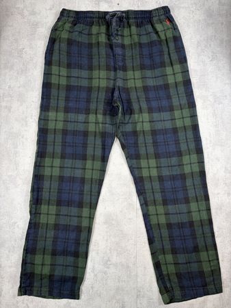 Pantalon pyjama Ralph Lauren carreaux vert bleu marine M 102