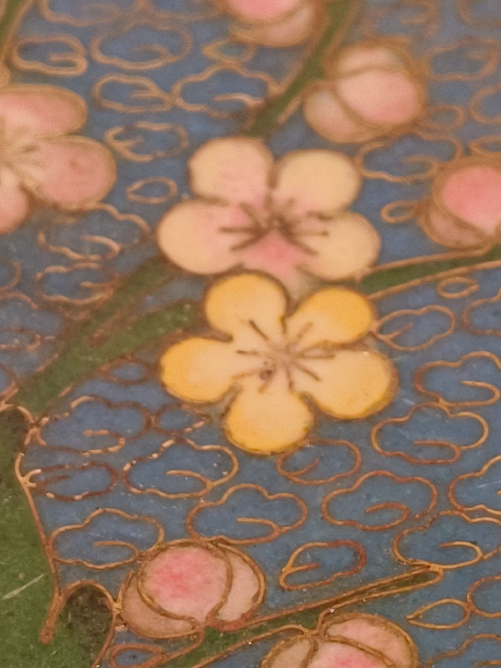 Piatti: Cloisonne Glocke Teller Vintage Messing Emaille Blume – Usato da stettlen venduto da VintageBern_ch 5