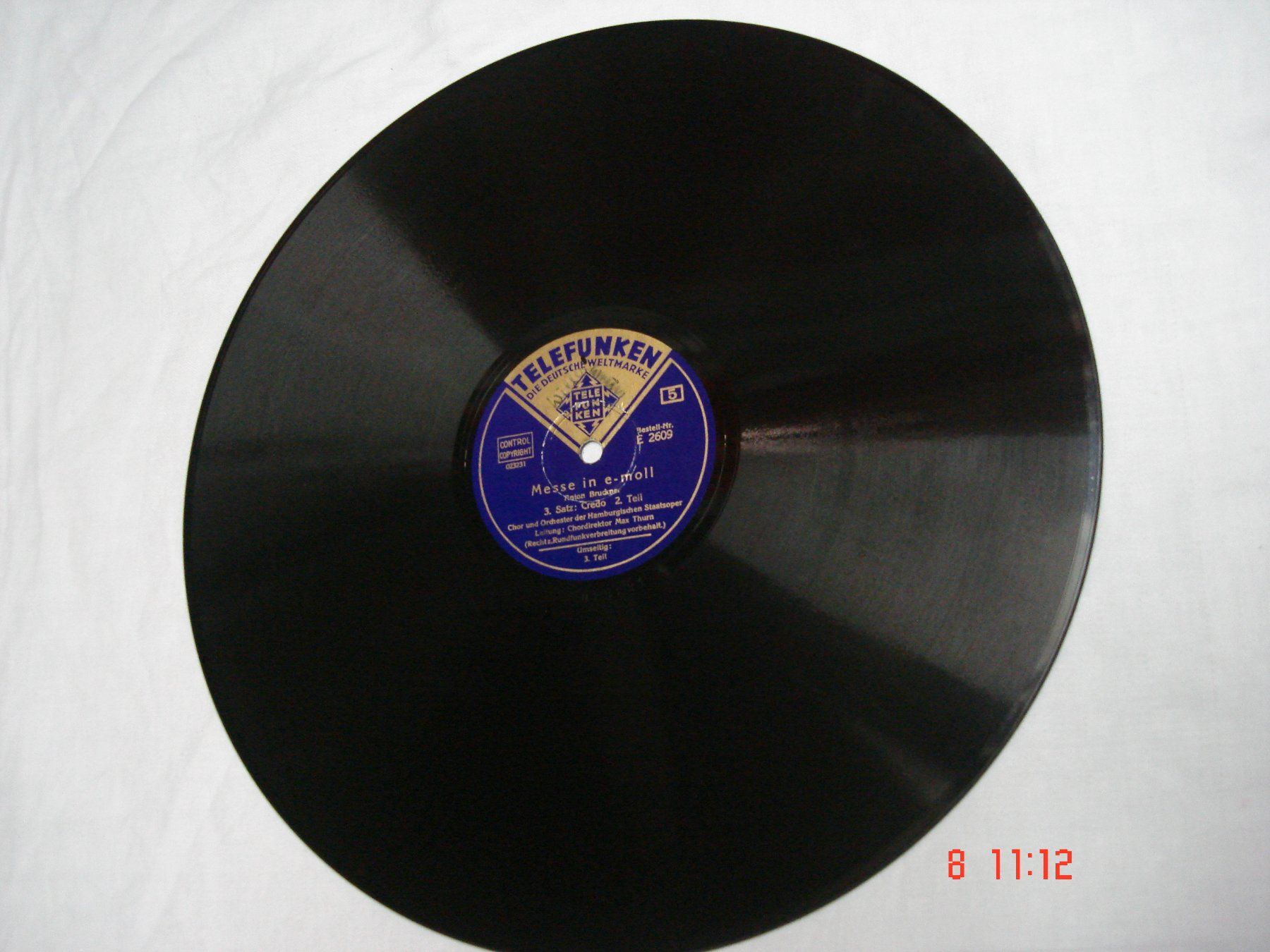 Schallplatten: Schellackplattenalbum Bruckner Messe in e-Moll. – Gebraucht aus Aeschi SO von abi1951 5