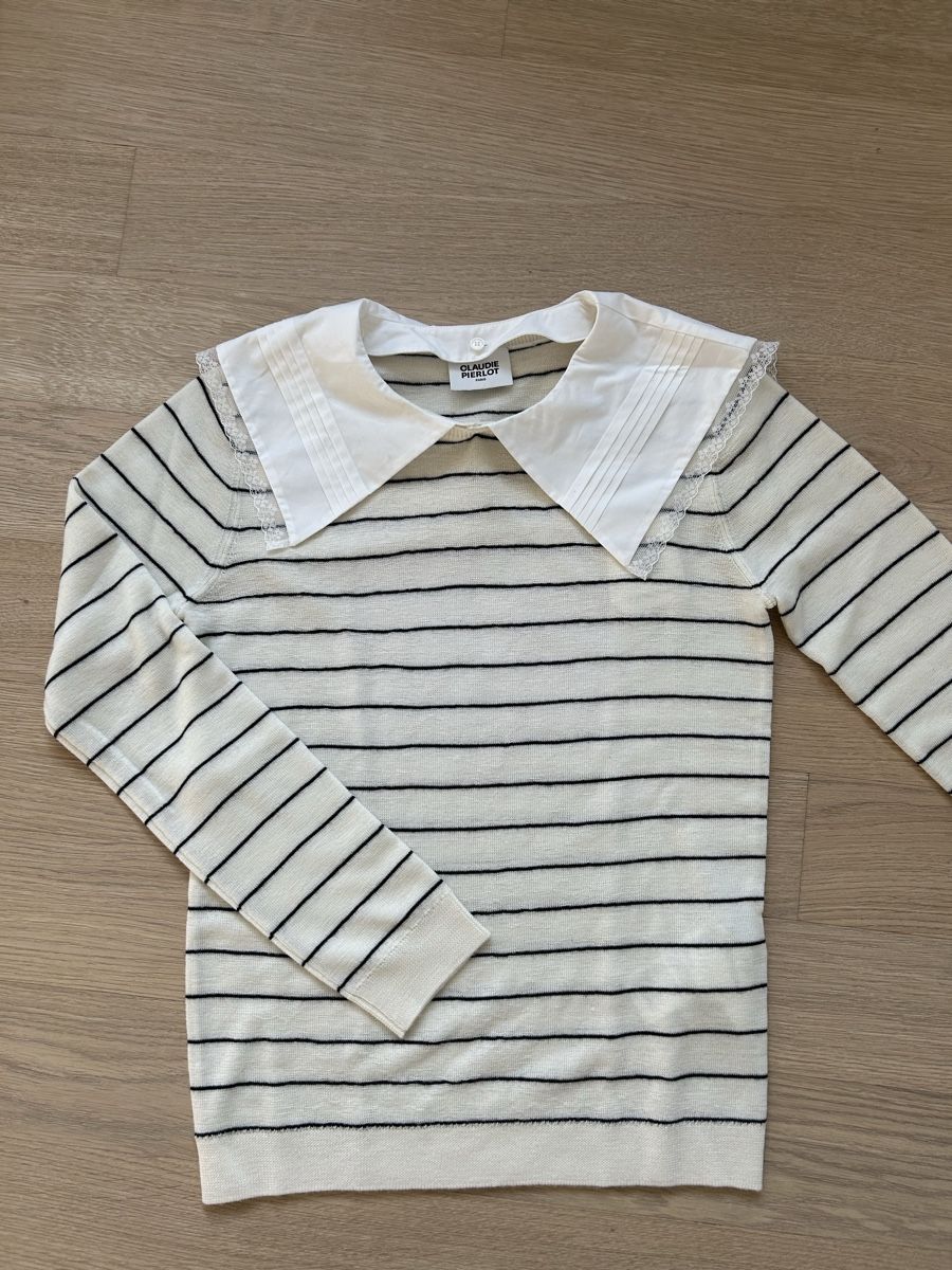 Claudie Pierlot Maglioni & Felpe: Pull Claude Pierlot rayé, T1, neuf avec étiquette – Nuovo e nell'imballaggio originale da Mont-sur-Lausanne venduto da Vinou6021 3