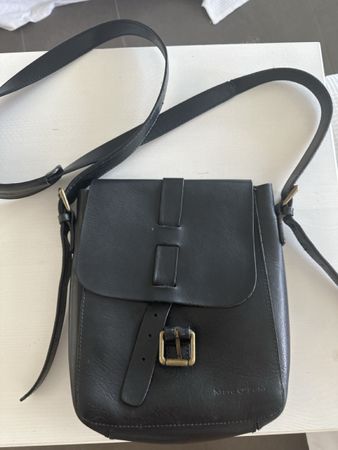 Tasche Marc O'Polo schwarz Leder Umhängetasche guter Zustand