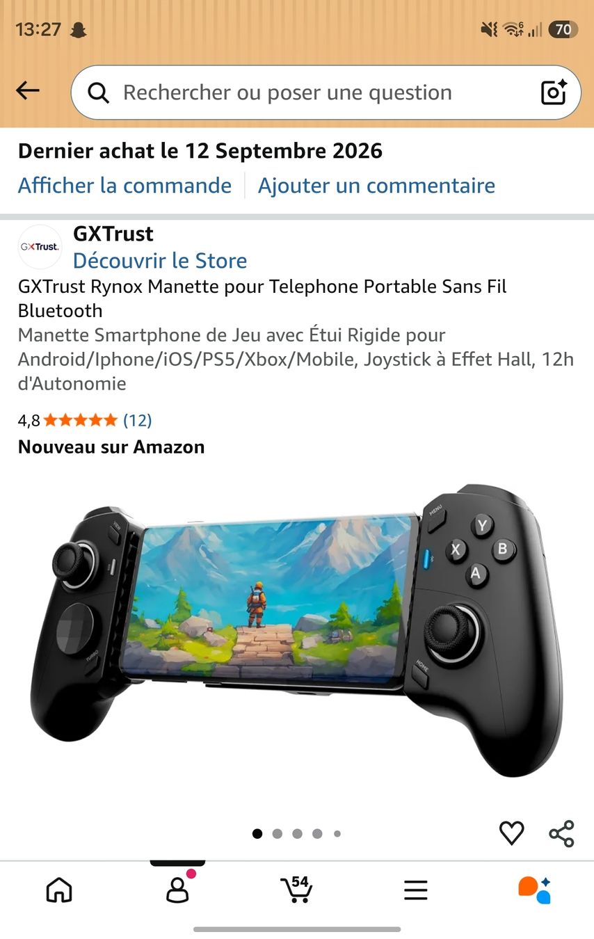 Controller: Manette smartphone GXTrust Rynox Bluetooth sans fil – Nuovo e nell'imballaggio originale da Lausanne venduto da Jean1012 1