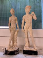 Vintage David and Venus statues by G. Ruggeri (Italy)
