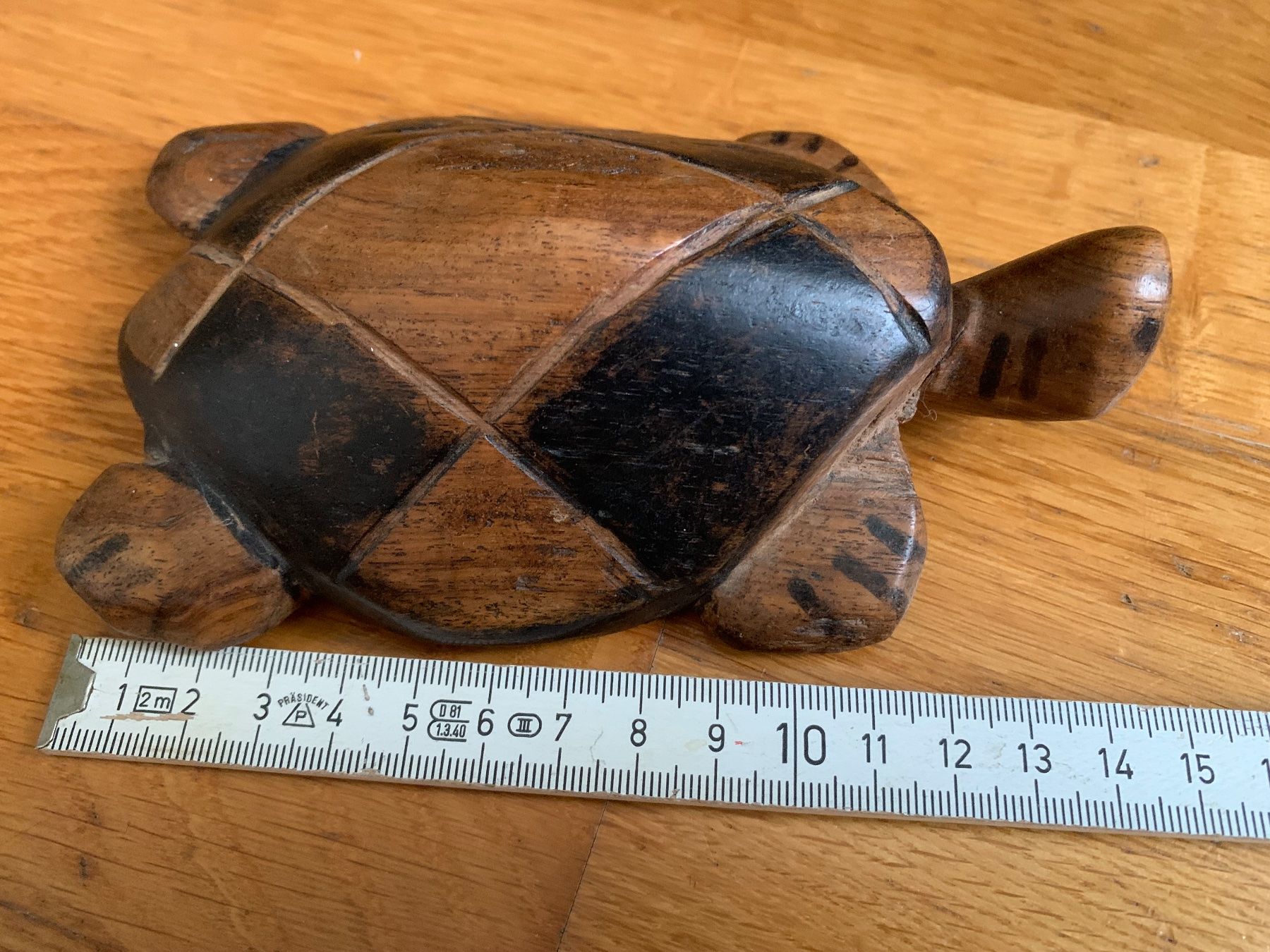 Statuette: Holzschildkröte Dekofigur geschnitzt – Usato da Wettswil venduto da cipollina71 3