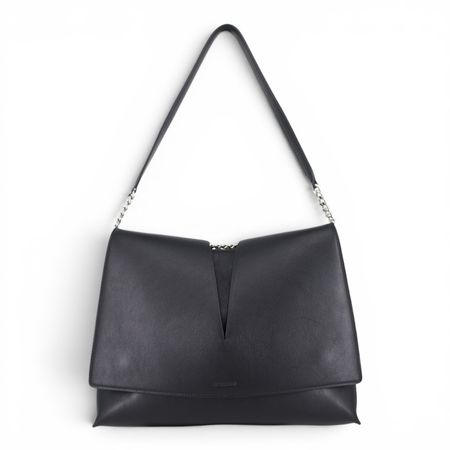 Jil Sander Medium View Schultertasche schwarz