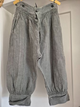 Historische Hose Leinen grau Grösse M-L, rar