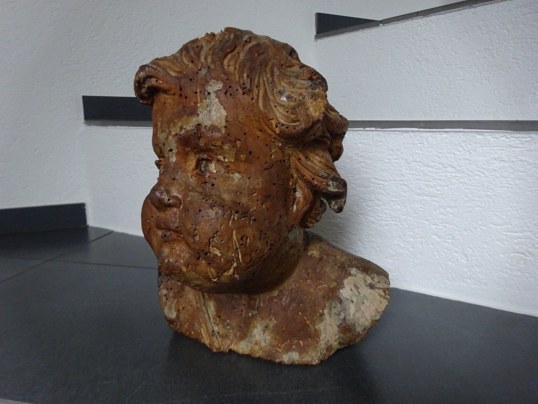 Sculture & Statue: Antike Holzbüste / Engelskopf Putto Barock Krippe – Usato da Oetwil am See venduto da Senegal 2